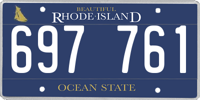 RI license plate 697761