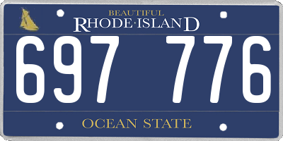 RI license plate 697776