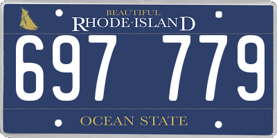 RI license plate 697779