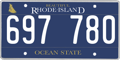 RI license plate 697780
