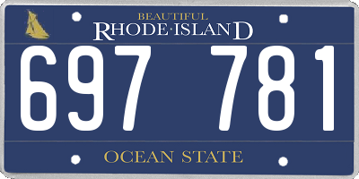 RI license plate 697781