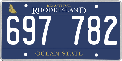 RI license plate 697782