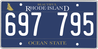 RI license plate 697795