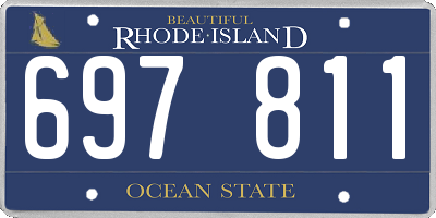 RI license plate 697811