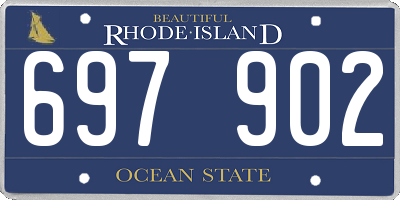 RI license plate 697902
