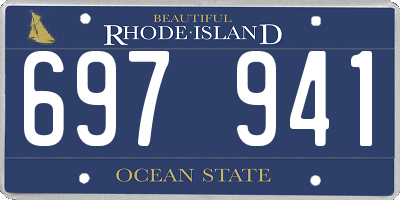 RI license plate 697941
