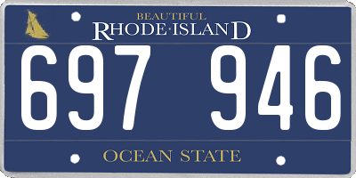 RI license plate 697946