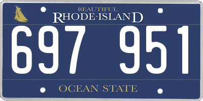 RI license plate 697951