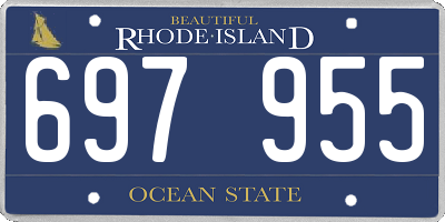 RI license plate 697955