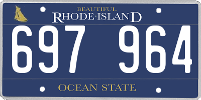 RI license plate 697964