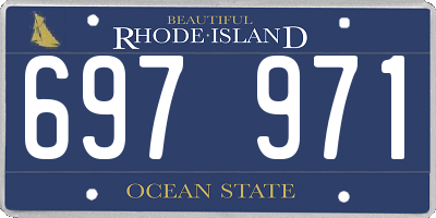 RI license plate 697971