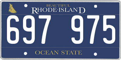 RI license plate 697975