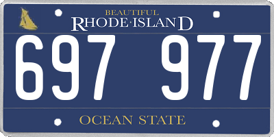RI license plate 697977