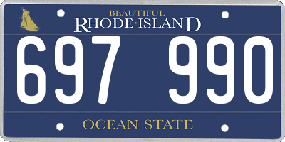 RI license plate 697990