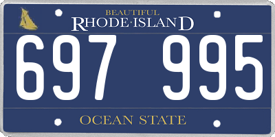 RI license plate 697995