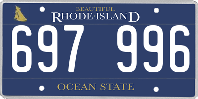 RI license plate 697996