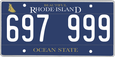 RI license plate 697999
