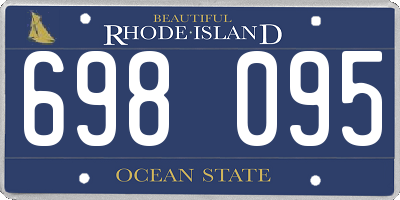 RI license plate 698095
