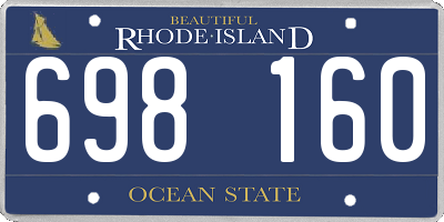 RI license plate 698160