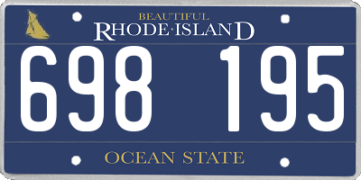 RI license plate 698195