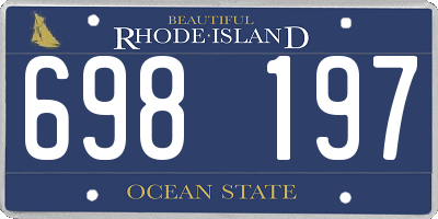 RI license plate 698197