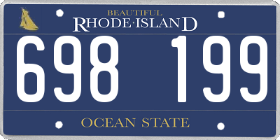 RI license plate 698199