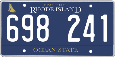 RI license plate 698241