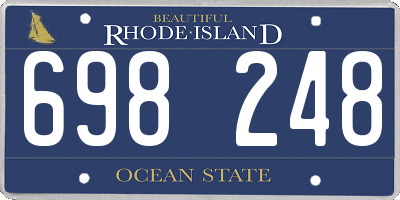 RI license plate 698248