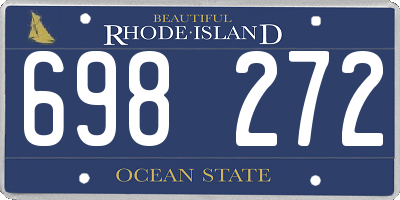 RI license plate 698272