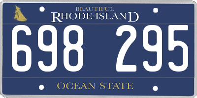 RI license plate 698295