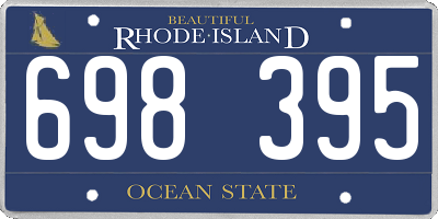 RI license plate 698395