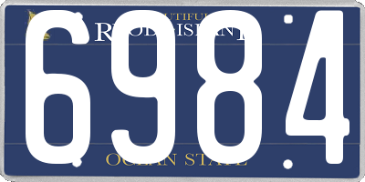 RI license plate 6984