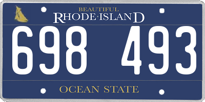 RI license plate 698493