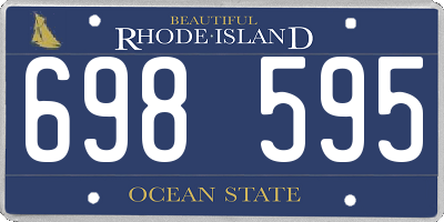 RI license plate 698595