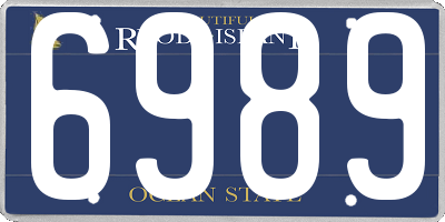 RI license plate 6989