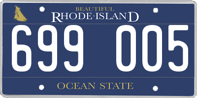 RI license plate 699005
