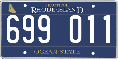 RI license plate 699011