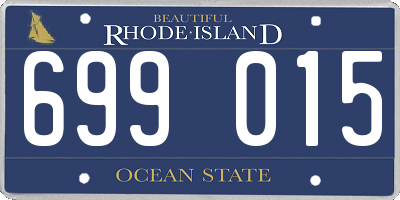 RI license plate 699015