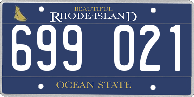 RI license plate 699021