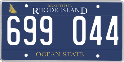 RI license plate 699044