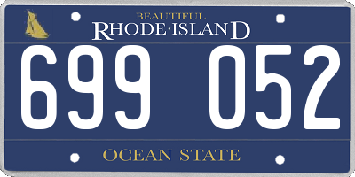 RI license plate 699052