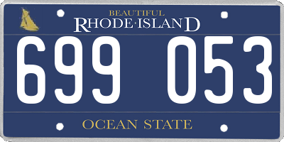 RI license plate 699053