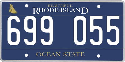 RI license plate 699055