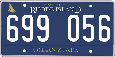 RI license plate 699056