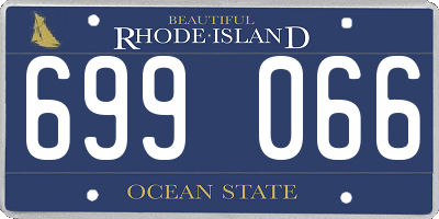 RI license plate 699066