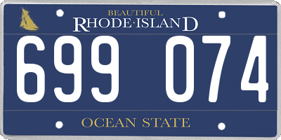 RI license plate 699074