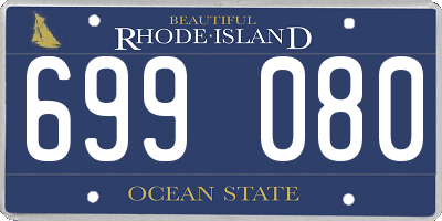 RI license plate 699080