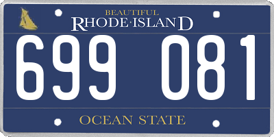 RI license plate 699081