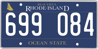 RI license plate 699084