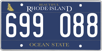 RI license plate 699088